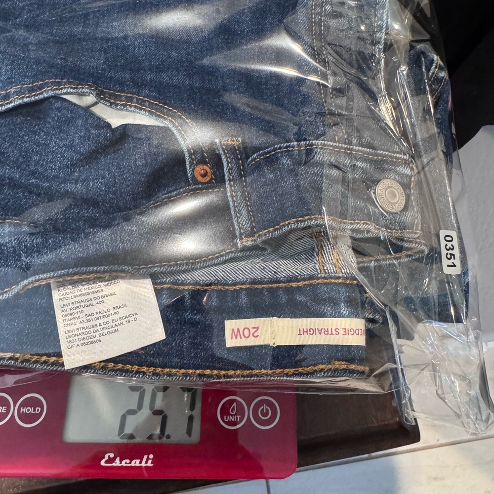 Levi’s Wedgie Straight‎ Leg Blue Jeans, Size 20W - Picture 13 of 13